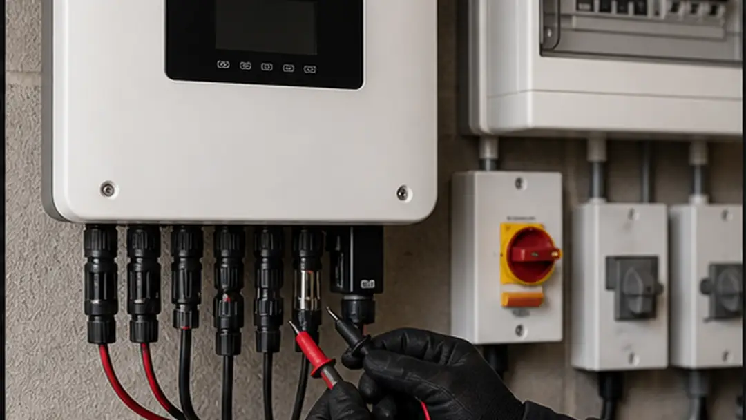 Illustrative solar pv maintenance work in Arbroath